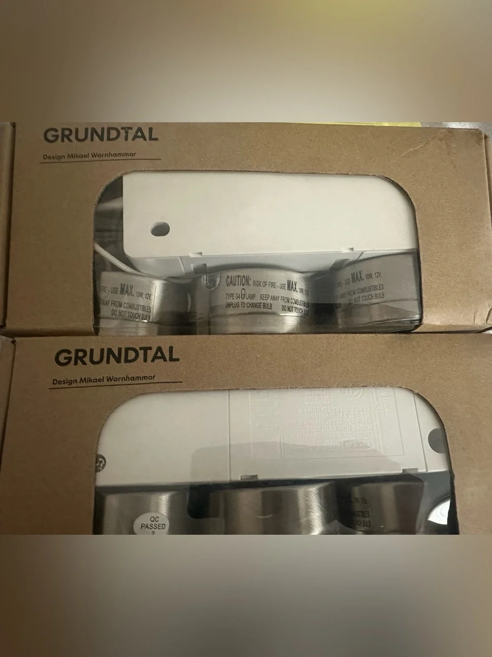 NWT IKEA Grundtal Under Cabinet Lights, 2 sets